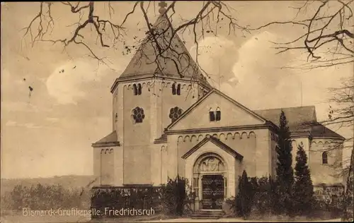 Ak Friedrichsruh Aumühle in Schleswig Holstein, Bismarck Gruftkapelle