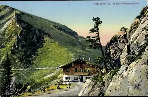 Ak Rottach Egern im Kreis Miesbach Oberbayern, Setzberg und Wallberghaus