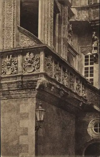 Ak Torgau an der Elbe Nordsachsen, Schloss Hartenfels, Wappengalerie