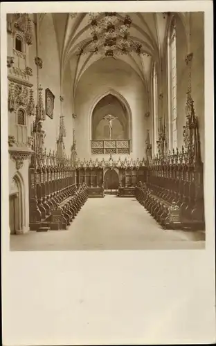 Ak Blaubeuren Baden Württemberg, Klosterkirche, Chorgestühl