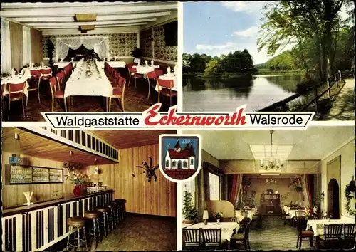 Ak Walsrode in der Lüneburger Heide, Waldgaststätte Eckernworth, Seeblick