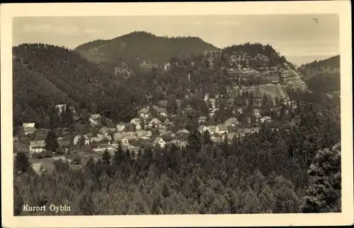 Ak Oybin in Sachsen, Ort mit Schuppenberg, Ameisenberg, Berg Oybin