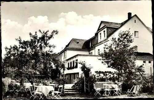 Ak Schalkenmehren in der Eifel, Gasthof Michels, Außenansicht