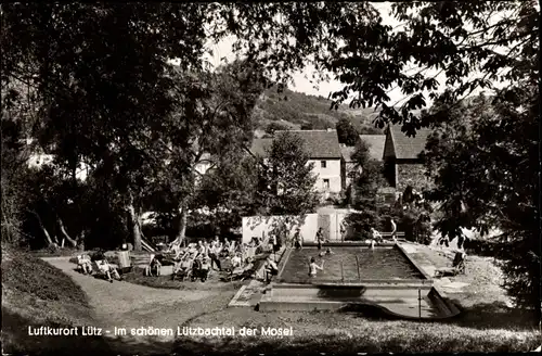 Ak Lütz Rheinland Pfalz, Hotel Pension Röhrig, Lützbachtal, Mosel