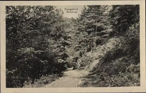 Ak Rengsdorf im Westerwald Rheinland Pfalz, Wald, Pionierweg