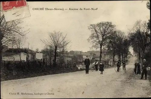 Ak Chiche Deux Sevres, Avenue du Pont Neuf