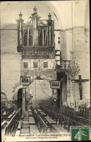 Ak Saint Savin Hautes-Pyrénées, Les Vieilles Orgues de l'Eglise