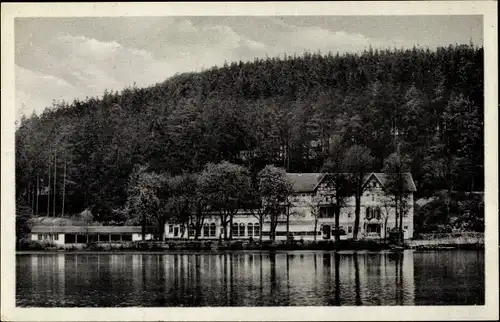 Ak Georgenthal in Thüringen, Kurhaus Schützenhof am Hammerteich