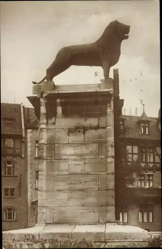 Ak Braunschweig in Niedersachsen, Braunschweiger Löwe