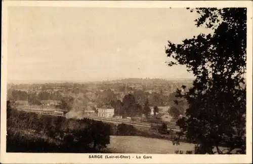 Ak Sargé Loir-et-Cher, La Gare