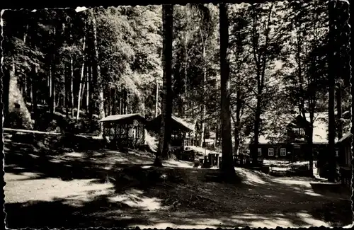 Ak Grünhain Beierfeld, Köhlerhütte Fürstenbrunn