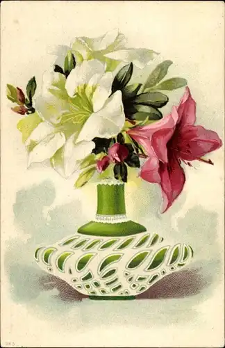 Litho Lilien in einer Blumenvase