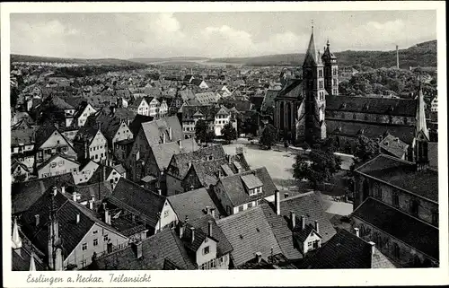 Ak Esslingen am Neckar, Teilansicht