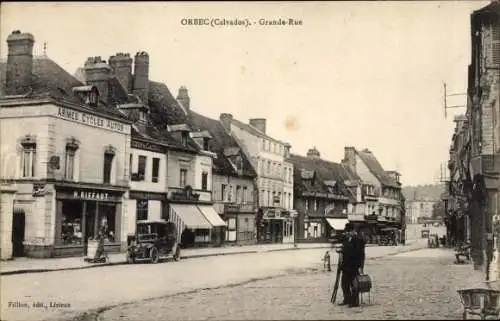 Ak Orbec Calvados, Grande Rue