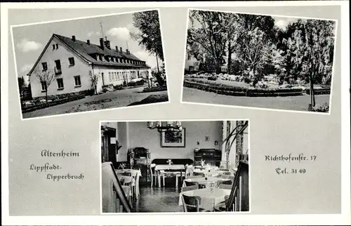 Ak Lipperbruch Lippstadt in Westfalen, Altenheim, Richthofenstraße 17