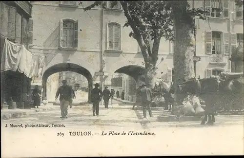 Ak Toulon Var, La Place de l'Intendance