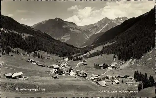 Ak Gargellen Montafon Vorarlberg, Ort mit Umgebung