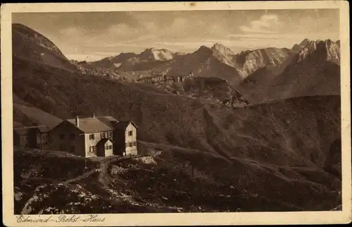 Ak Oberstdorf im Oberallgäu, Edmund Probst Haus, Gesamtansicht