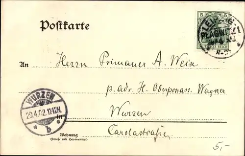 Ak Eine Milliarde Minuten seit Christi Geburg, 29. April 1902, 10 Uhr 40 Minuten