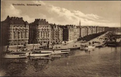 Ak Stockholm Schweden, Strandvägen