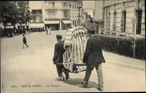 Ak Aix les Bains Savoie, Les Porteurs