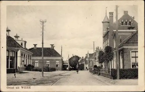 Ak Wehe den Hoorn Groningen, Straßenpartie, Häuser