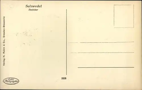 Ak Salzwedel in der Altmark, Steintor