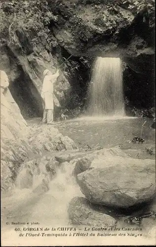 Ak Gorges de la Chiffa Algerien, le Goutre et les Cascades de l'Oued-Temisquida