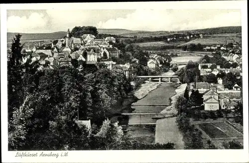 Ak Arnsberg im Sauerland Westfalen, Panoramablick