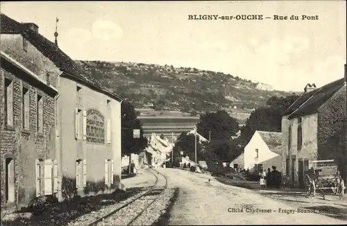 Ak Bligny sur Ouche Côte-d’Or, Rue du Pont