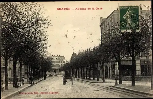 Ak Beaune Côte d’Or, Avenue de la Gare