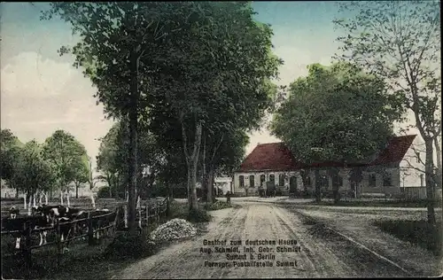 Ak Summt Mühlenbecker Land Oberhavel, Gasthof zum deutschen Hause