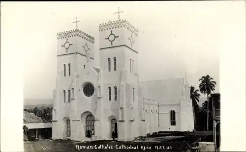 Foto Ak Apia Samoa, Roman Catholic Cathedral