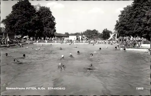 Ak Pitten Niederösterreich, Partie im Strandbad