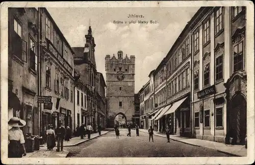 Ak Jihlava Iglau Region Hochland, Brana v ulici Matky Bozi