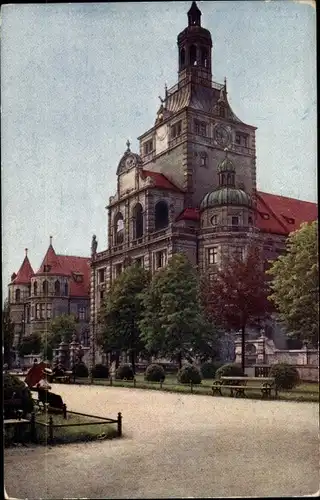 Ak München, National-Museum, Hauptportal