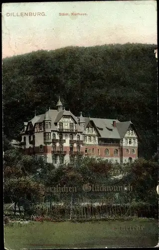 Ak Dillenburg in Hessen, Städt. Kurhaus