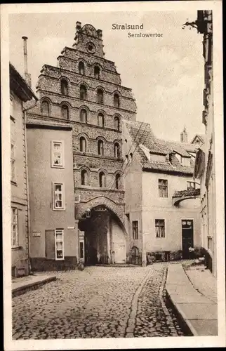 Ak Stralsund in Vorpommern, Semlower Tor