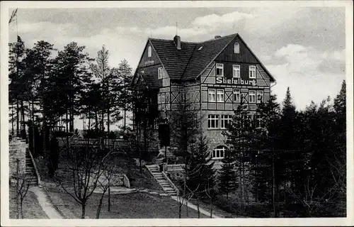 Ak Klettbach in Thüringen, Berggaststätte Stiefelburg