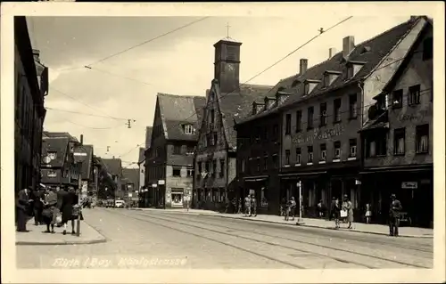 Ak Fürth in Mittelfranken Bayern, Königstraße