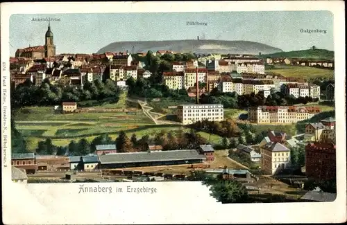 Ak Annaberg Buchholz Erzgebirge, Annenkirche, Pöhlberg, Galgenberg