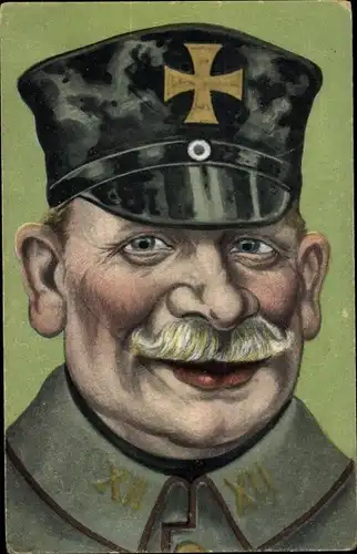 Ak Portrait eines Soldaten in Uniform, Eisernes Kreuz