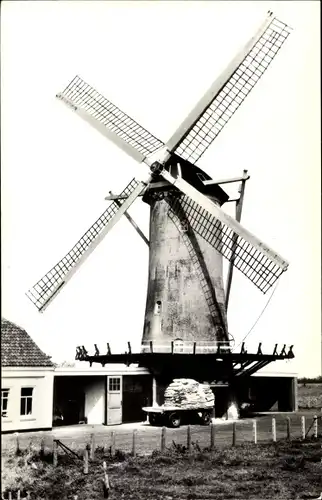 Ak Overschie Rotterdam Südholland, Molen Delftweg