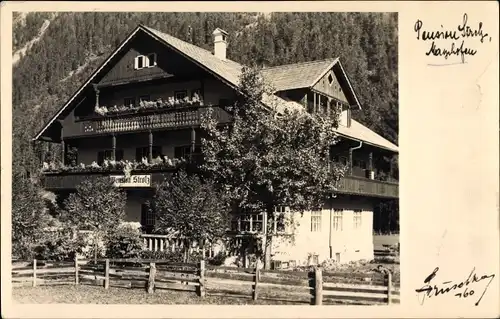 Ak Mayrhofen Tirol, Pension Strolz