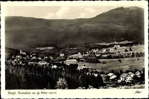 Ak Bayerisch Eisenstein in Niederbayern, Gesamtansicht der Ortschaft