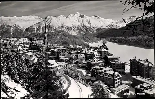 Ak Sankt Moritz Kanton Graubünden, Gesamtansicht