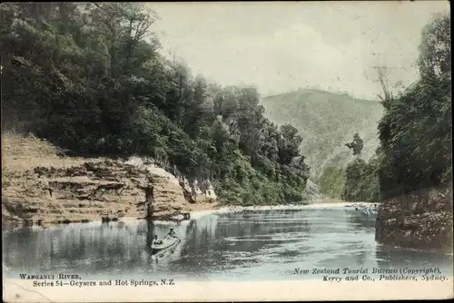 Ak Neuseeland, Wanganui River, Geysers and Hot Springs