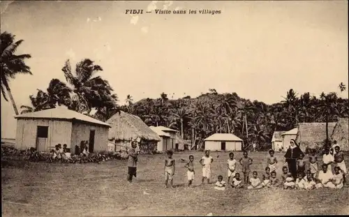 Ak Fiji Fidschi, Visite dans les villages