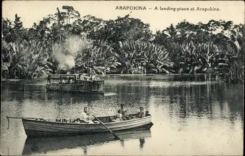 Ak Ozeanien Papua. ARAPOKINA ein Landeplatz