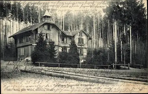 Ak Zürich Stadt Schweiz, Forstaus Degenried Zürichberg